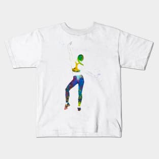Fitness woman Kids T-Shirt
